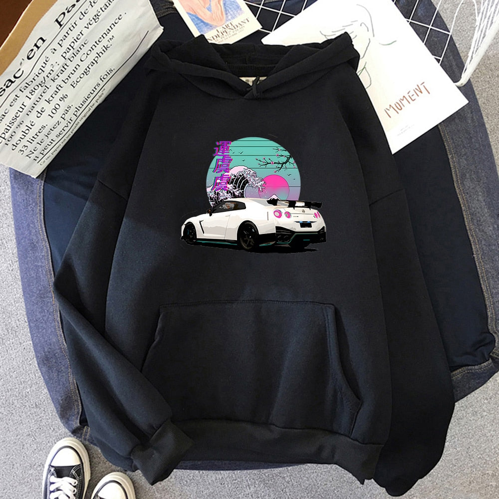 Sudaderas R35 Skyline GTR Vaporwave JDM Legend Car