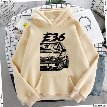 Sudaderas Bmw E36 Winter E36 Car Hoodies Fashion