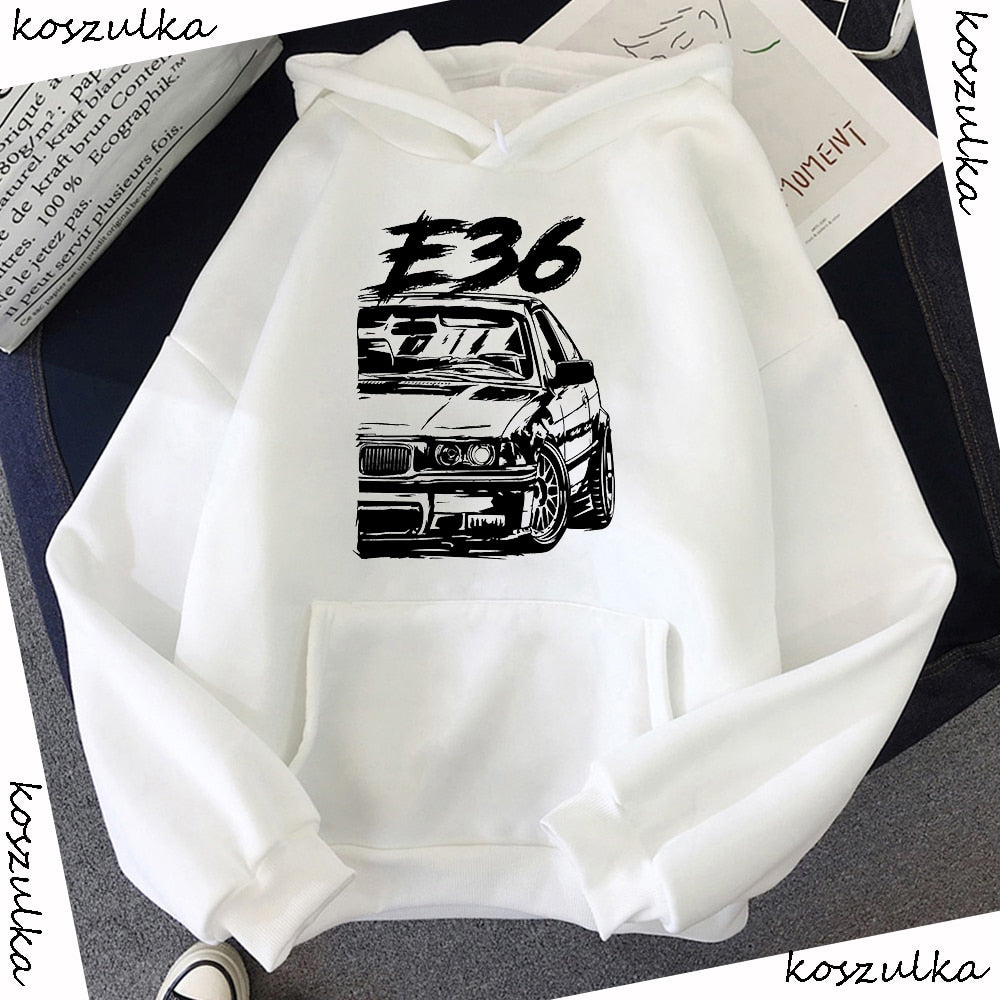 Sudaderas Bmw E36 Winter E36 Car Hoodies Fashion