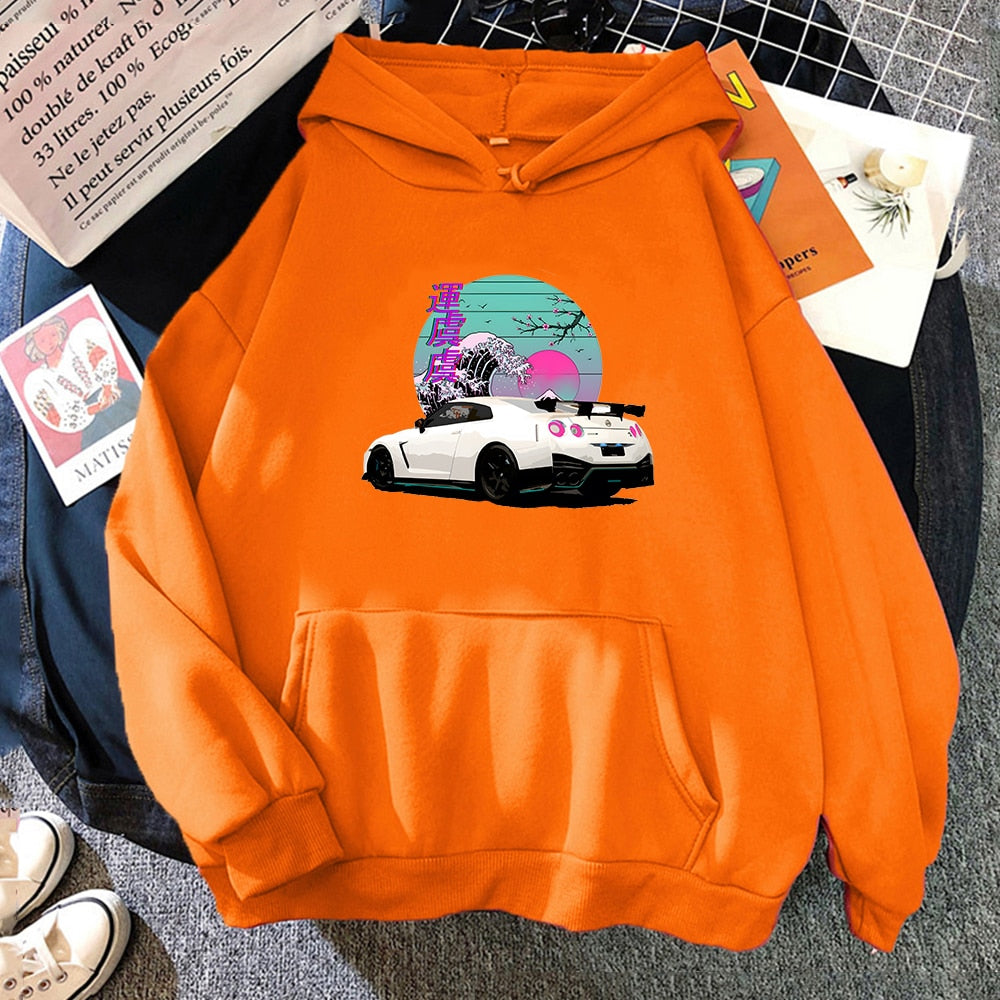 Sudaderas R35 Skyline GTR Vaporwave JDM Legend Car