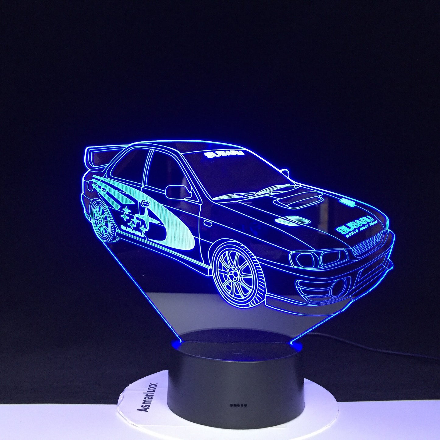 Lampara multicolor Subaru Racing Car 3D Lamp Multi-color