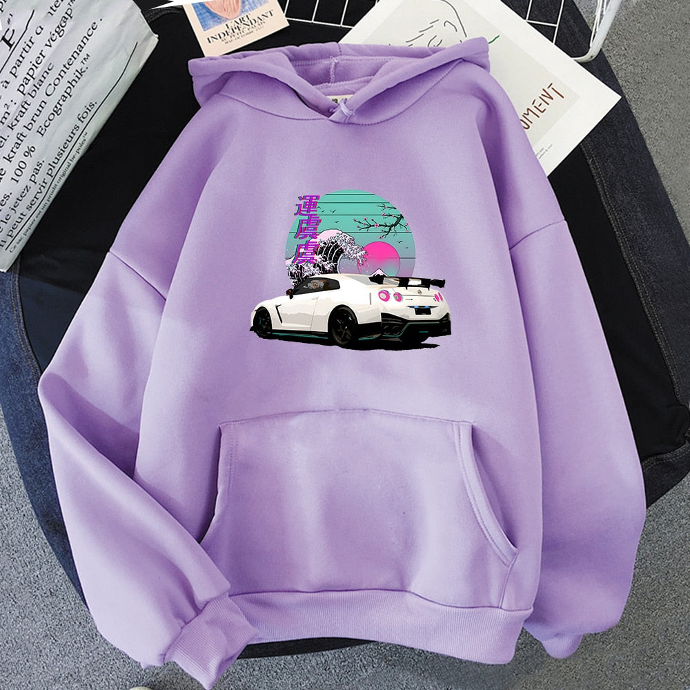 Sudaderas R35 Skyline GTR Vaporwave JDM Legend Car