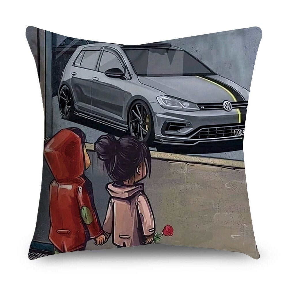 Cojines Dream Car Pillowcase Cartoon