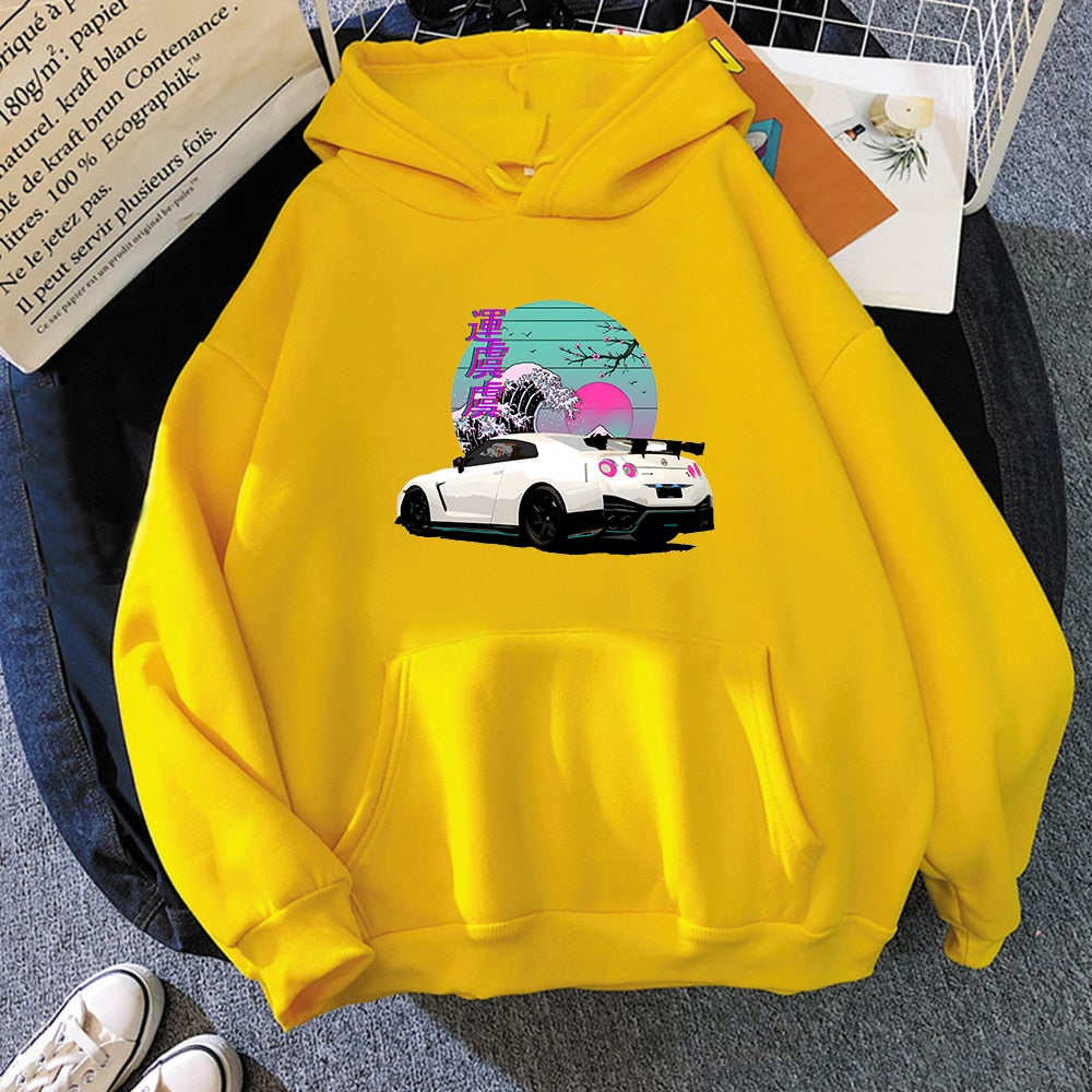 Sudaderas R35 Skyline GTR Vaporwave JDM Legend Car