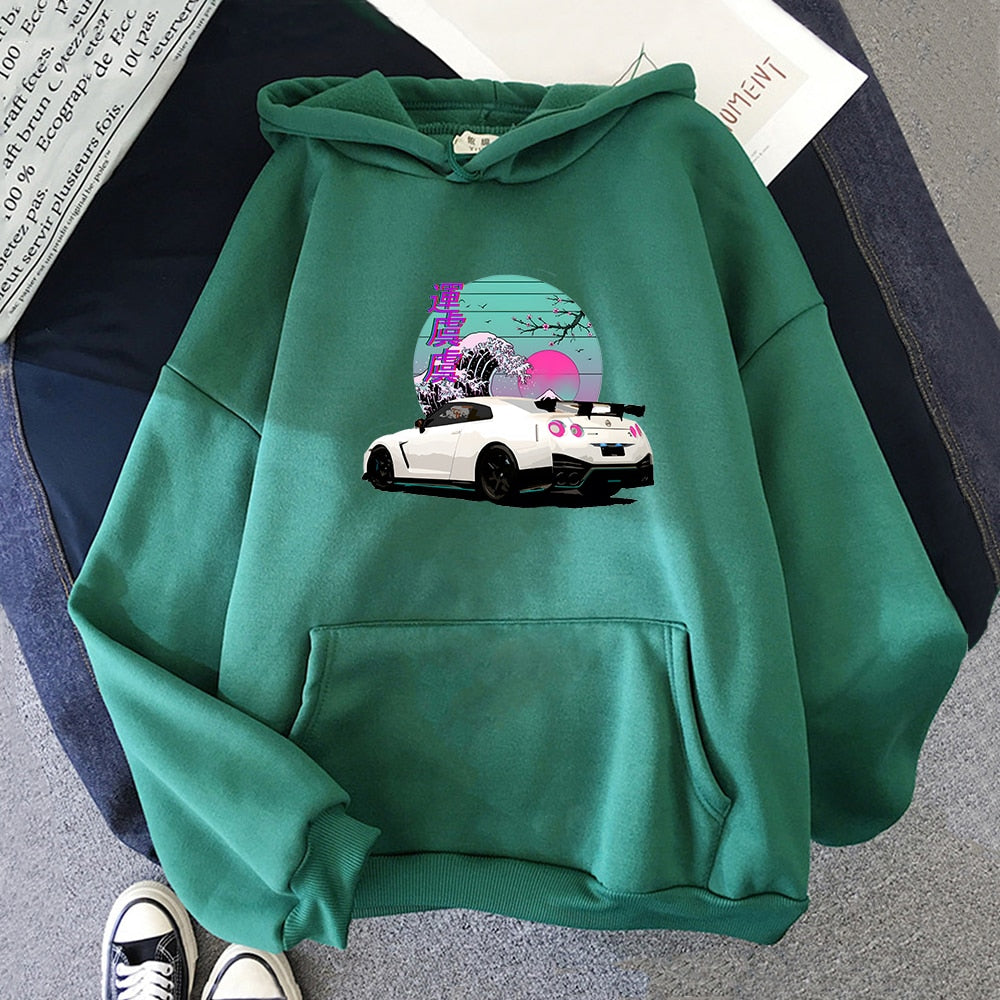 Sudaderas R35 Skyline GTR Vaporwave JDM Legend Car