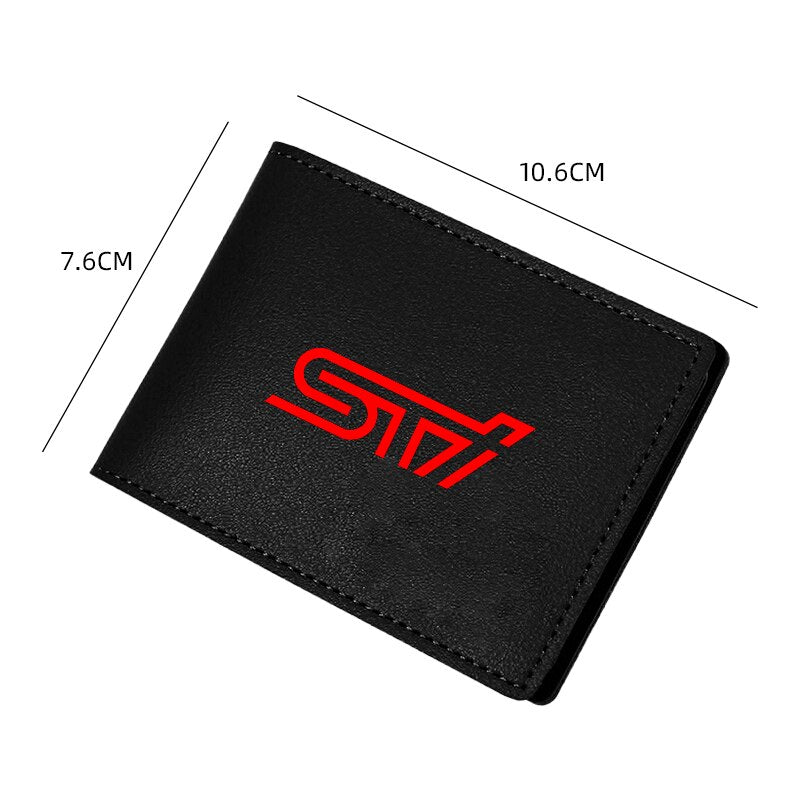 Carteras STI racing Car Documents Card Credit Case For SUBARU STI Impreza WRX