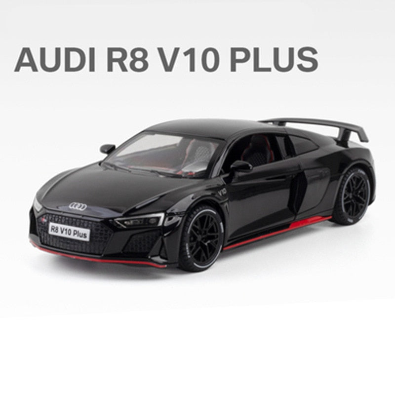 1:24 AUDI R8 V10 Plus Alloy Sports Car Model