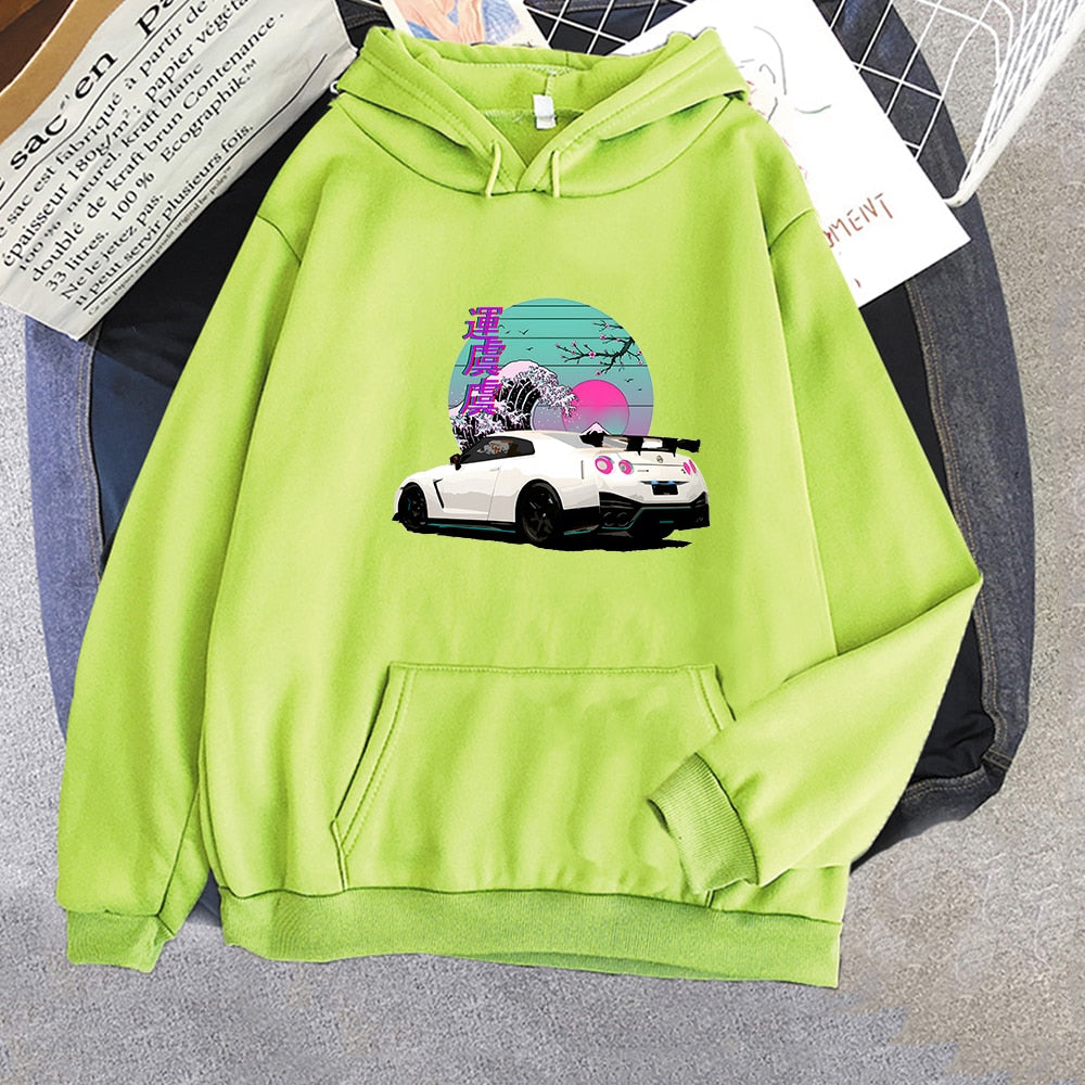 Sudaderas R35 Skyline GTR Vaporwave JDM Legend Car