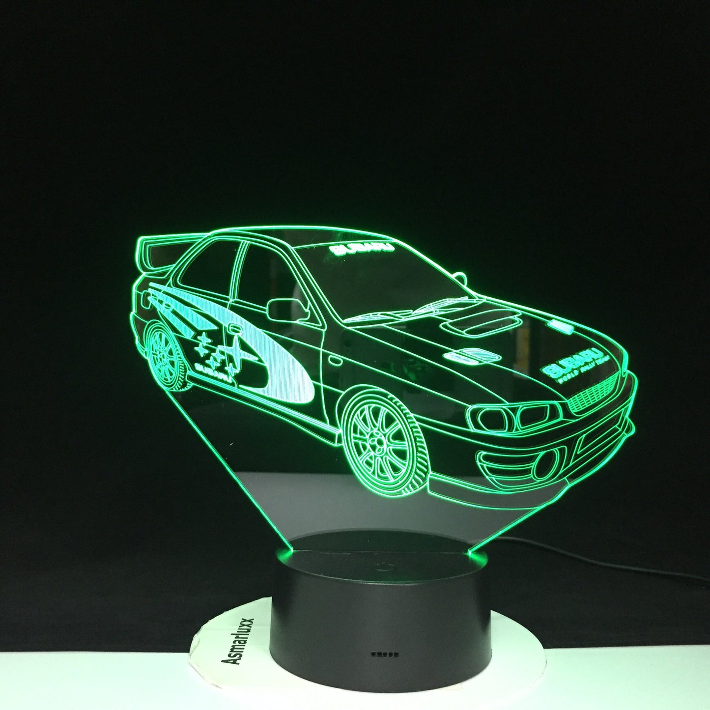 Lampara multicolor Subaru Racing Car 3D Lamp Multi-color