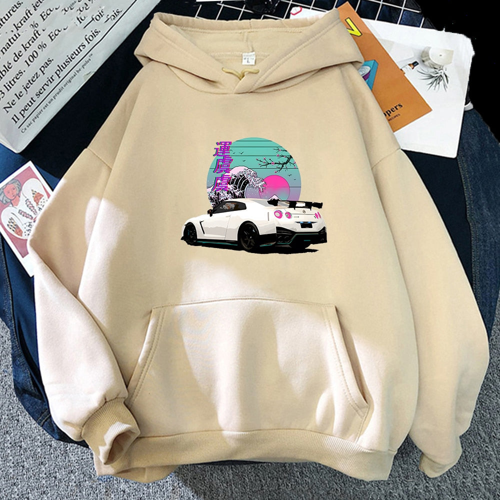 Sudaderas R35 Skyline GTR Vaporwave JDM Legend Car