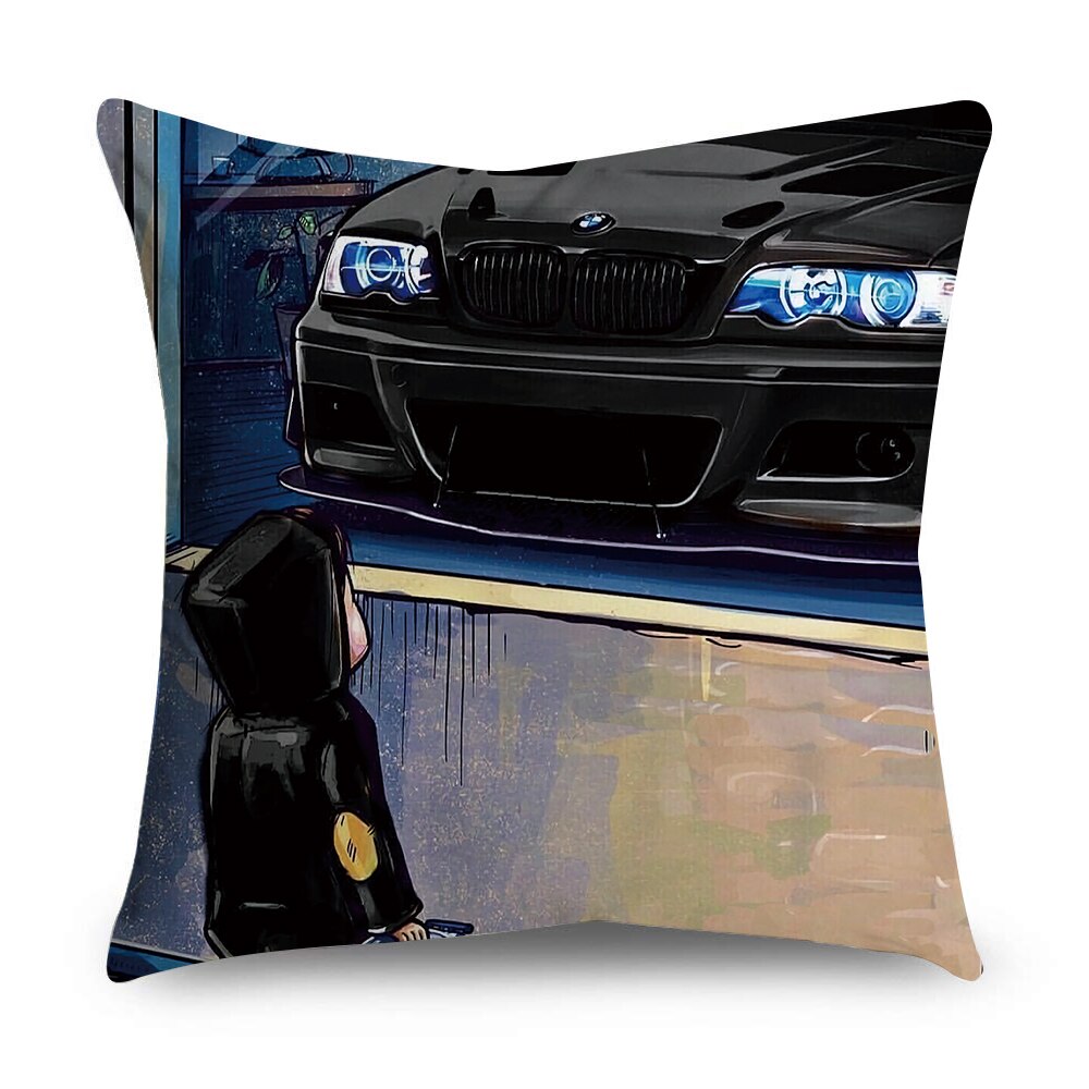 Cojines Dream Car Pillowcase Cartoon