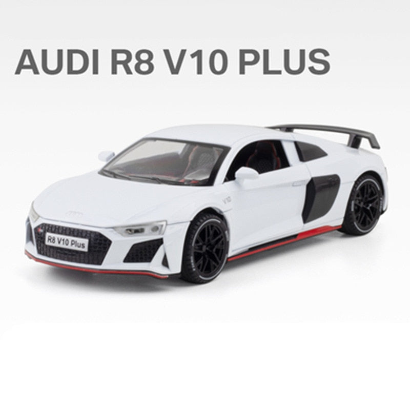 1:24 AUDI R8 V10 Plus Alloy Sports Car Model