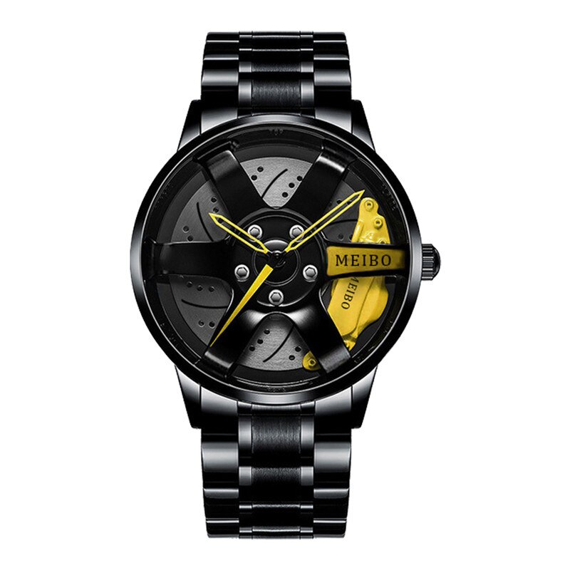 Relojes racing de cuarzo con movimiento Car Wheel Design Sport