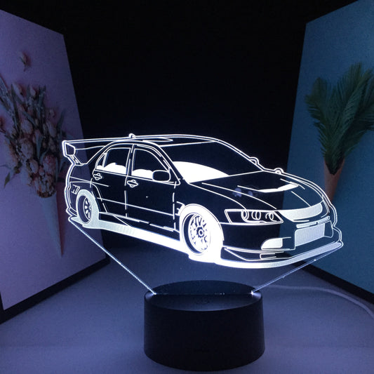 Lampara Mitsubishi Evo Car Series 3D Lamp