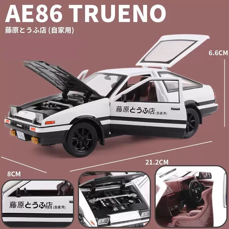 Toyota AE86 1:20 INITIAL D Toyota AE86 Alloy Car Model