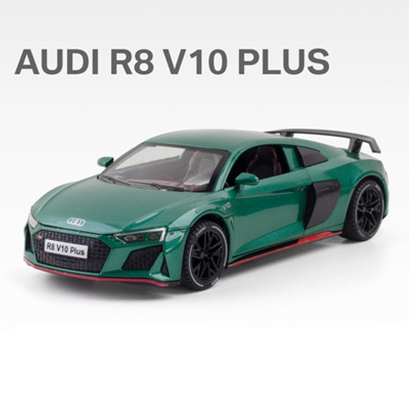 1:24 AUDI R8 V10 Plus Alloy Sports Car Model