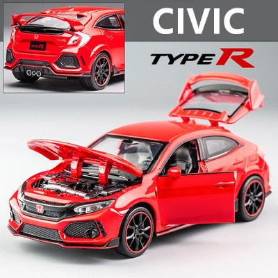 1:32 HONDA CIVIC TYPE R Alloy Sports Car Model