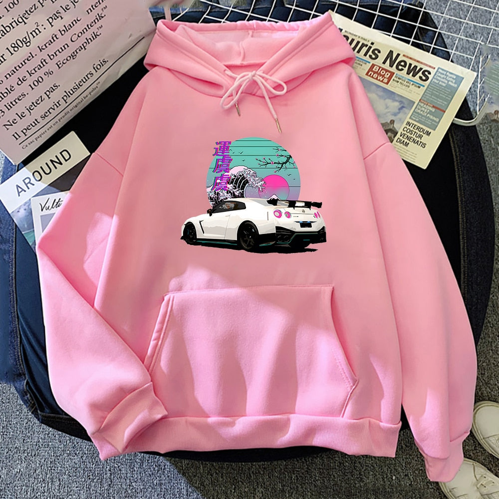 Sudaderas R35 Skyline GTR Vaporwave JDM Legend Car