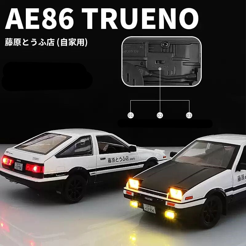 Toyota AE86 1:20 INITIAL D Toyota AE86 Alloy Car Model