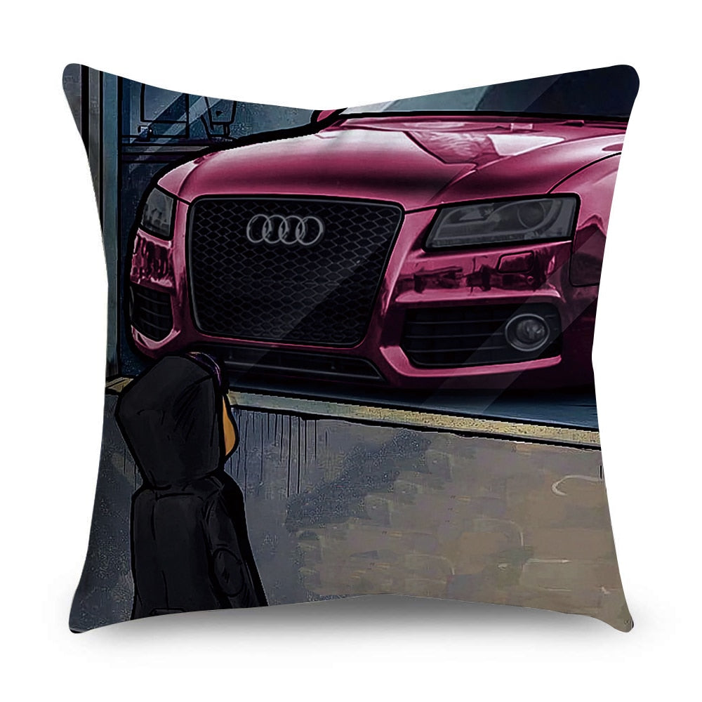 Cojines Dream Car Pillowcase Cartoon