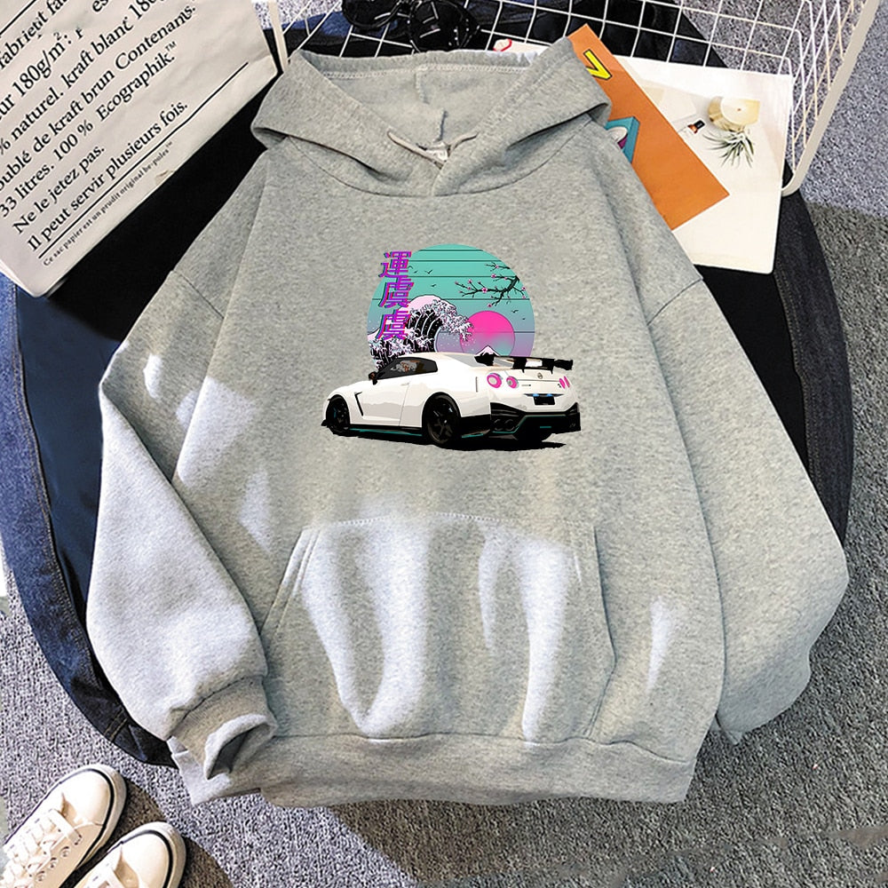 Sudaderas R35 Skyline GTR Vaporwave JDM Legend Car