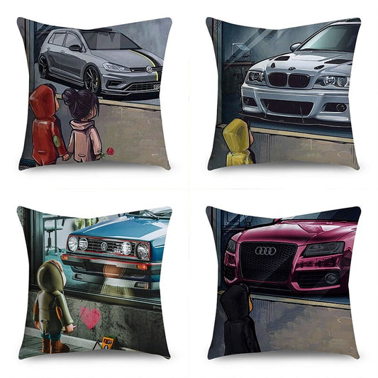 Cojines Dream Car Pillowcase Cartoon