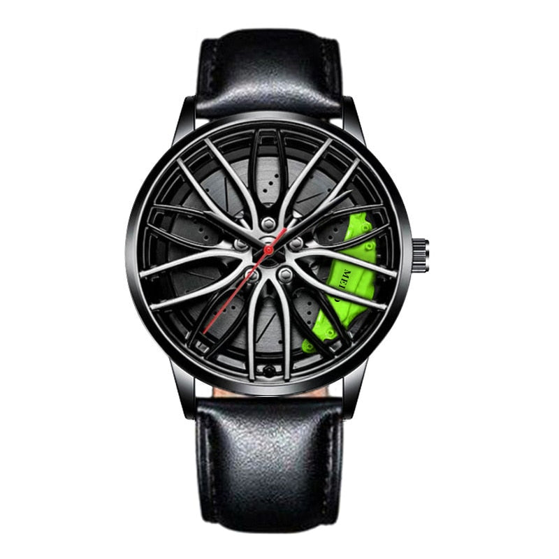 Relojes racing de cuarzo con movimiento Car Wheel Design Sport