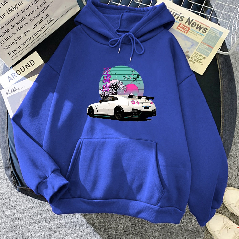 Sudaderas R35 Skyline GTR Vaporwave JDM Legend Car