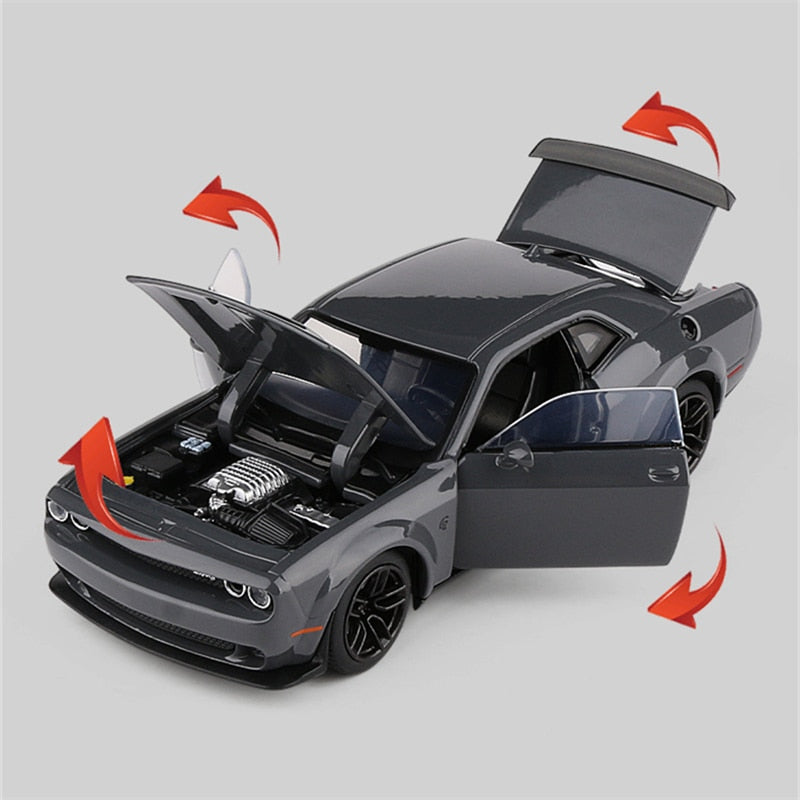 1:32 Dodge Challenger SRT Alloy Sports Car Model