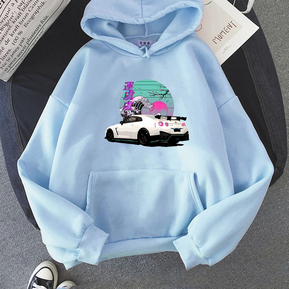 Sudaderas R35 Skyline GTR Vaporwave JDM Legend Car