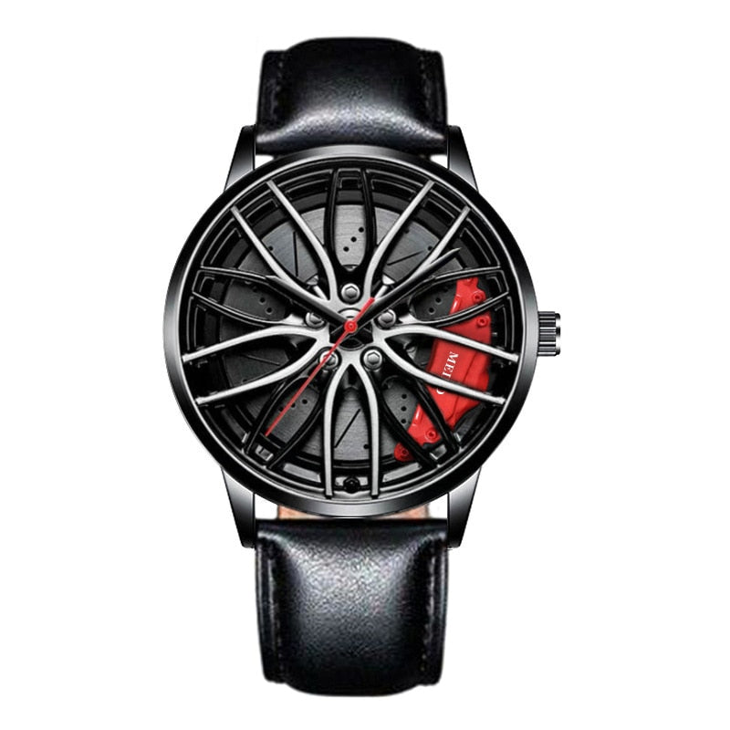 Relojes racing de cuarzo con movimiento Car Wheel Design Sport