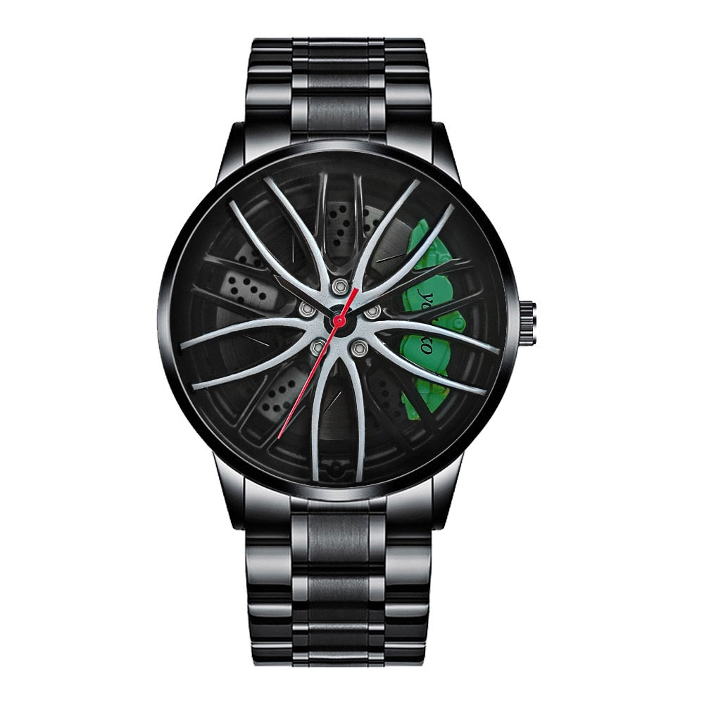 Relojes racing de cuarzo con movimiento Car Wheel Design Sport