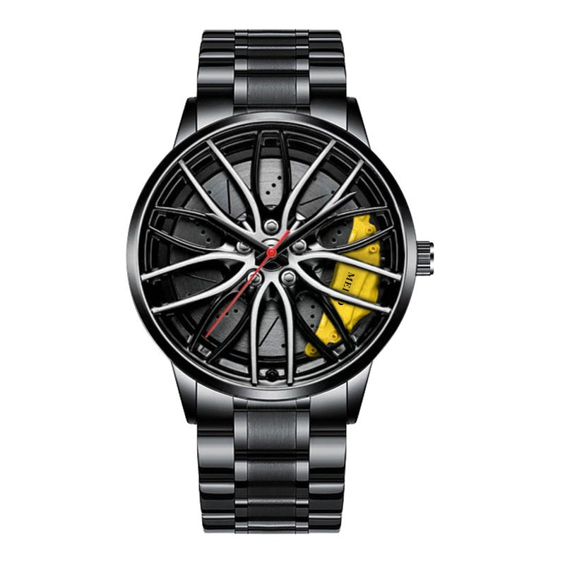 Relojes racing de cuarzo con movimiento Car Wheel Design Sport