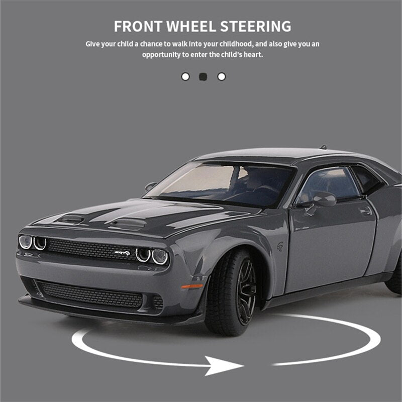 1:32 Dodge Challenger SRT Alloy Sports Car Model